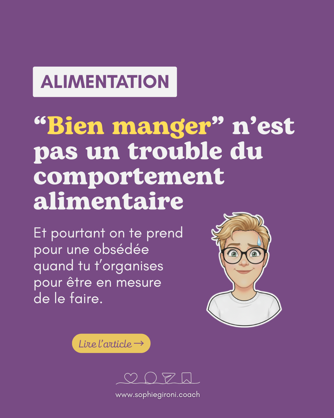 "Faut arrêter de penser à la bouffe !"