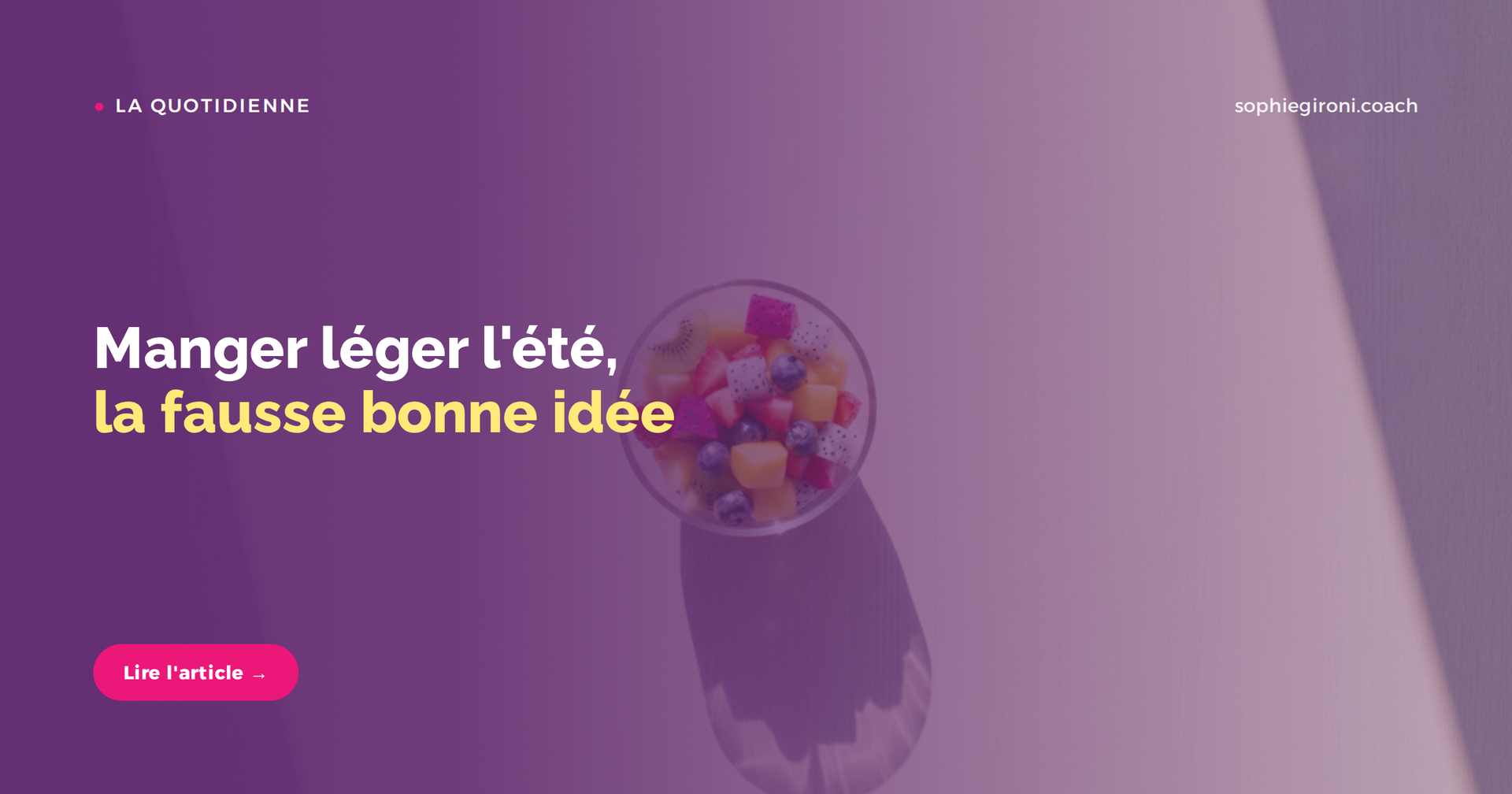 Manger léger l'été, la fausse bonne idée