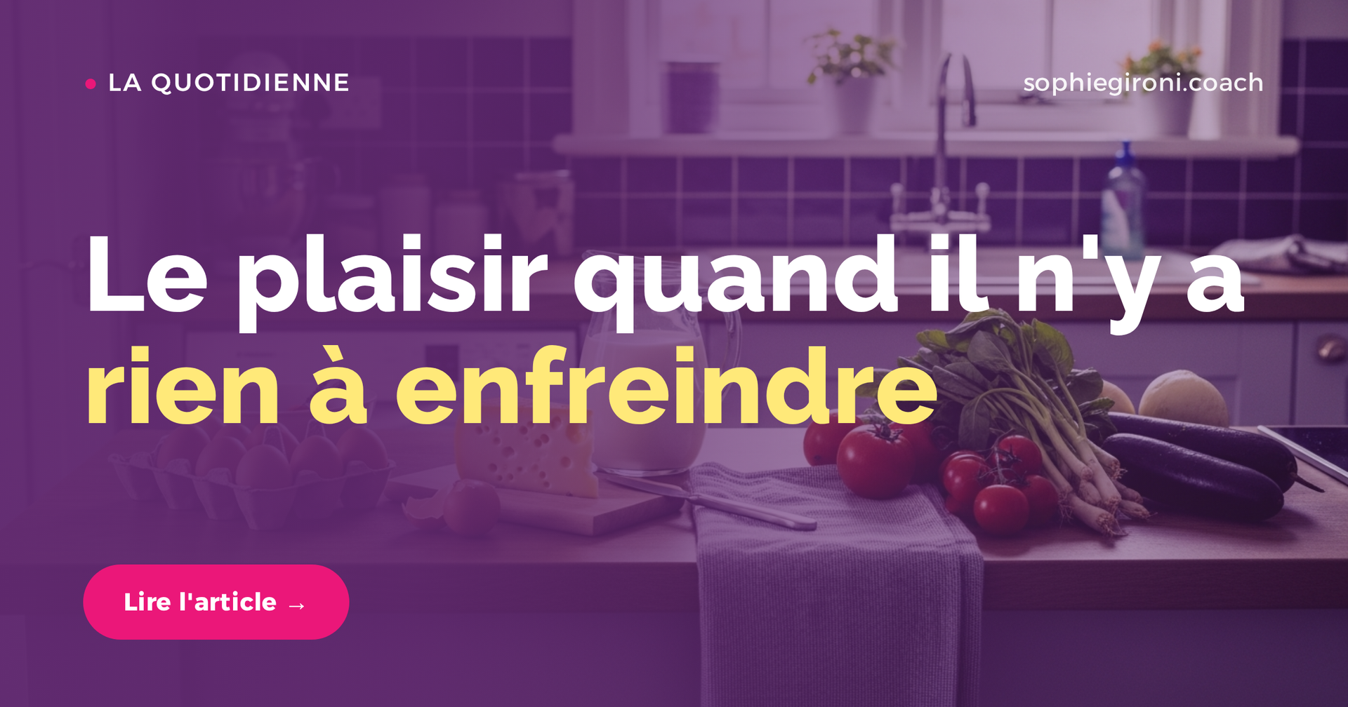 Le plaisir quand il n'y a rien à enfreindre