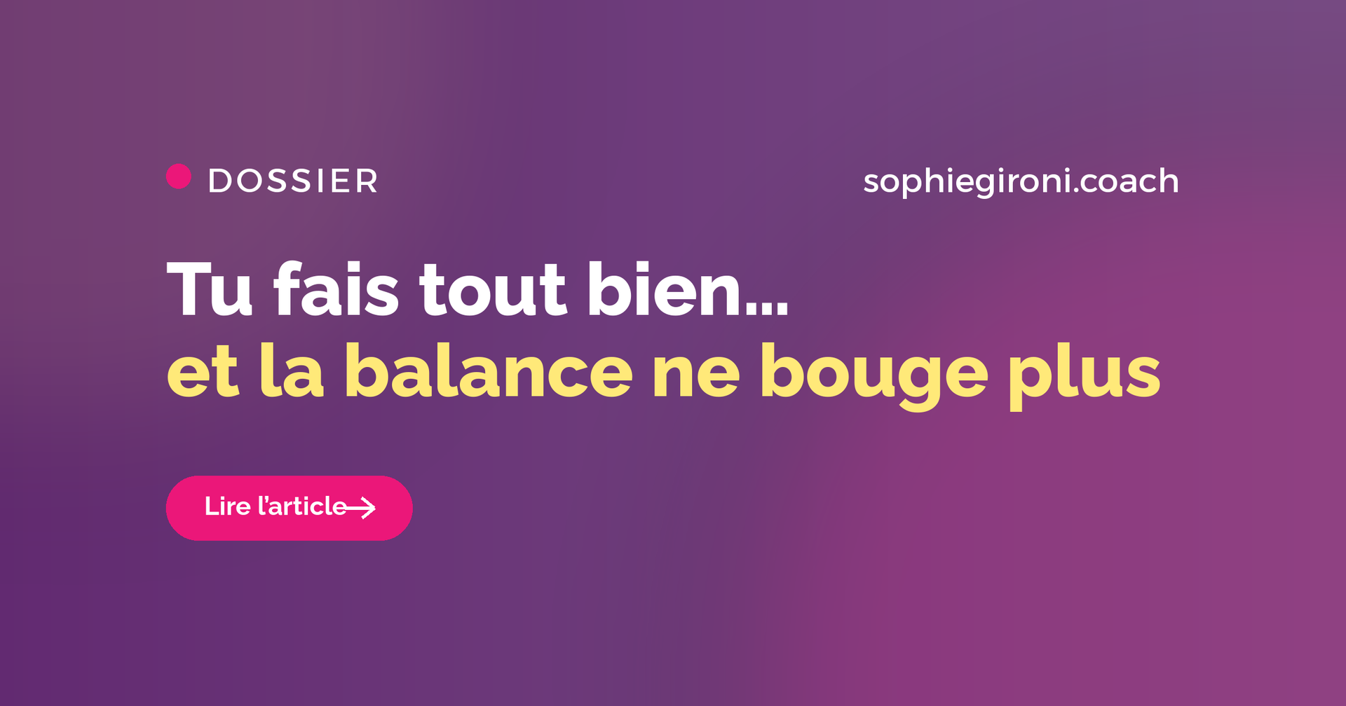 Plateau de perte de poids : pourquoi tu stagnes alors que tu fais tout bien
