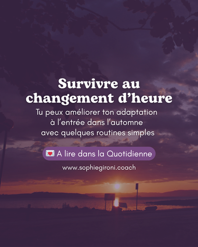 Alerte, changement d'heure 🕛