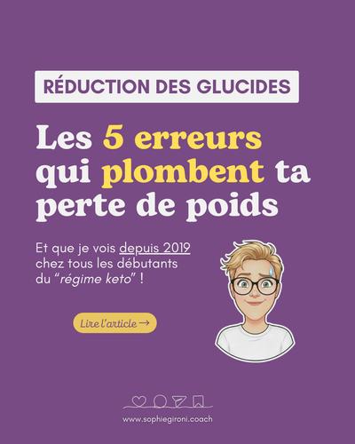 5 erreurs qui plombent ta perte de poids