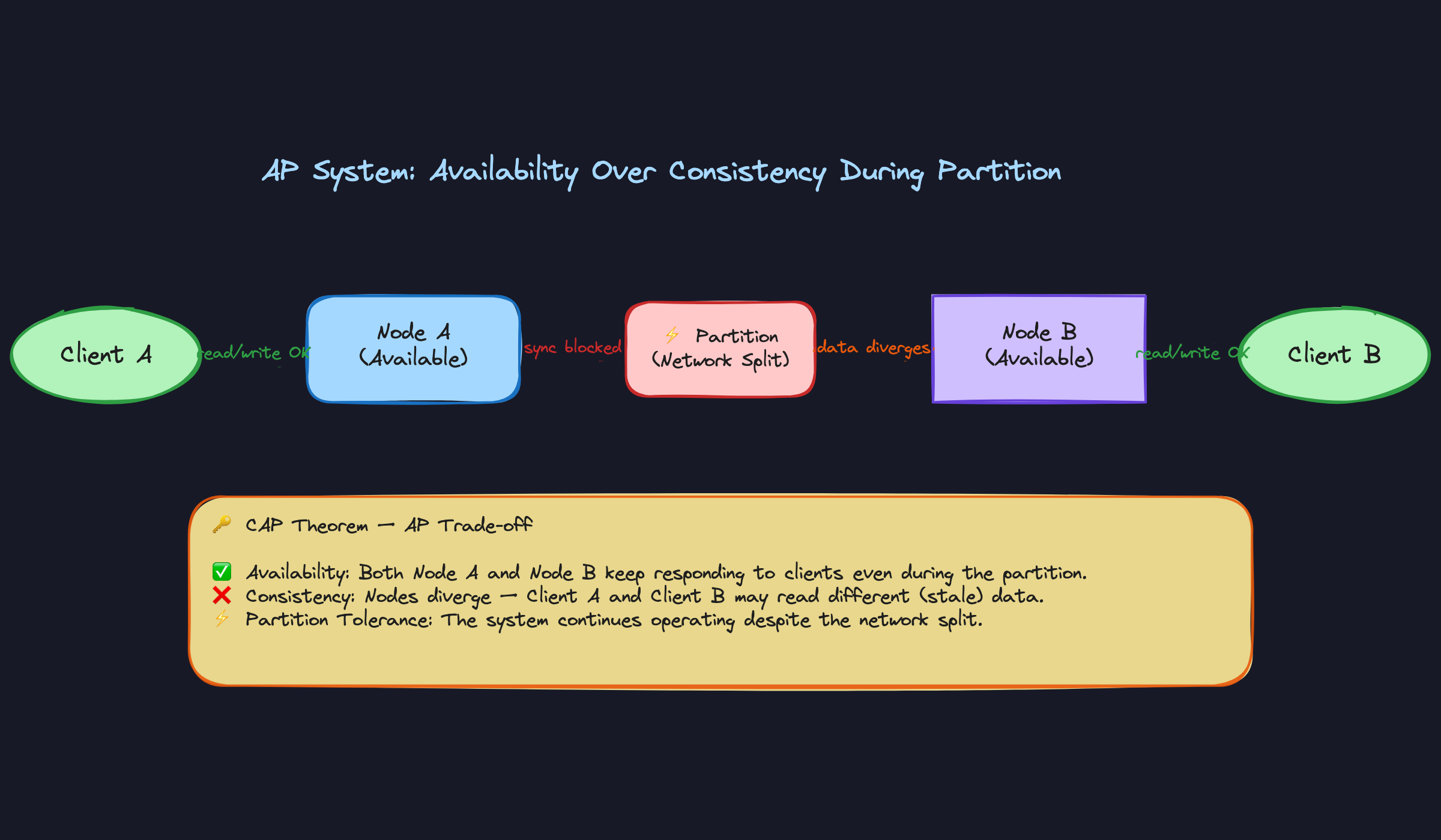 AP System: Availability Over Consistency During Partition AP System: Availability Over Consistency During Partition