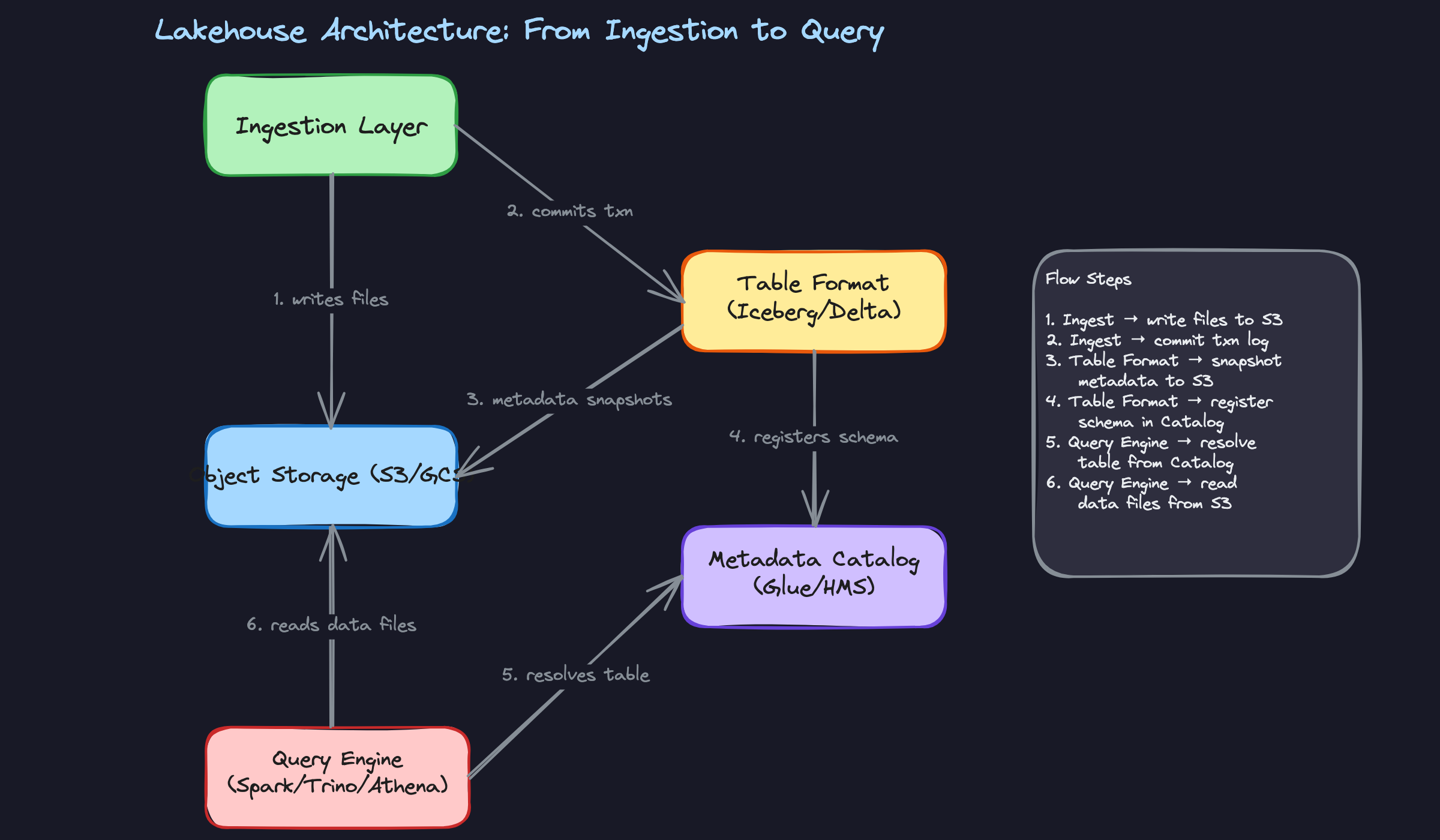 Lakehouse Architecture: From Ingestion to Query Lakehouse Architecture: From Ingestion to Query