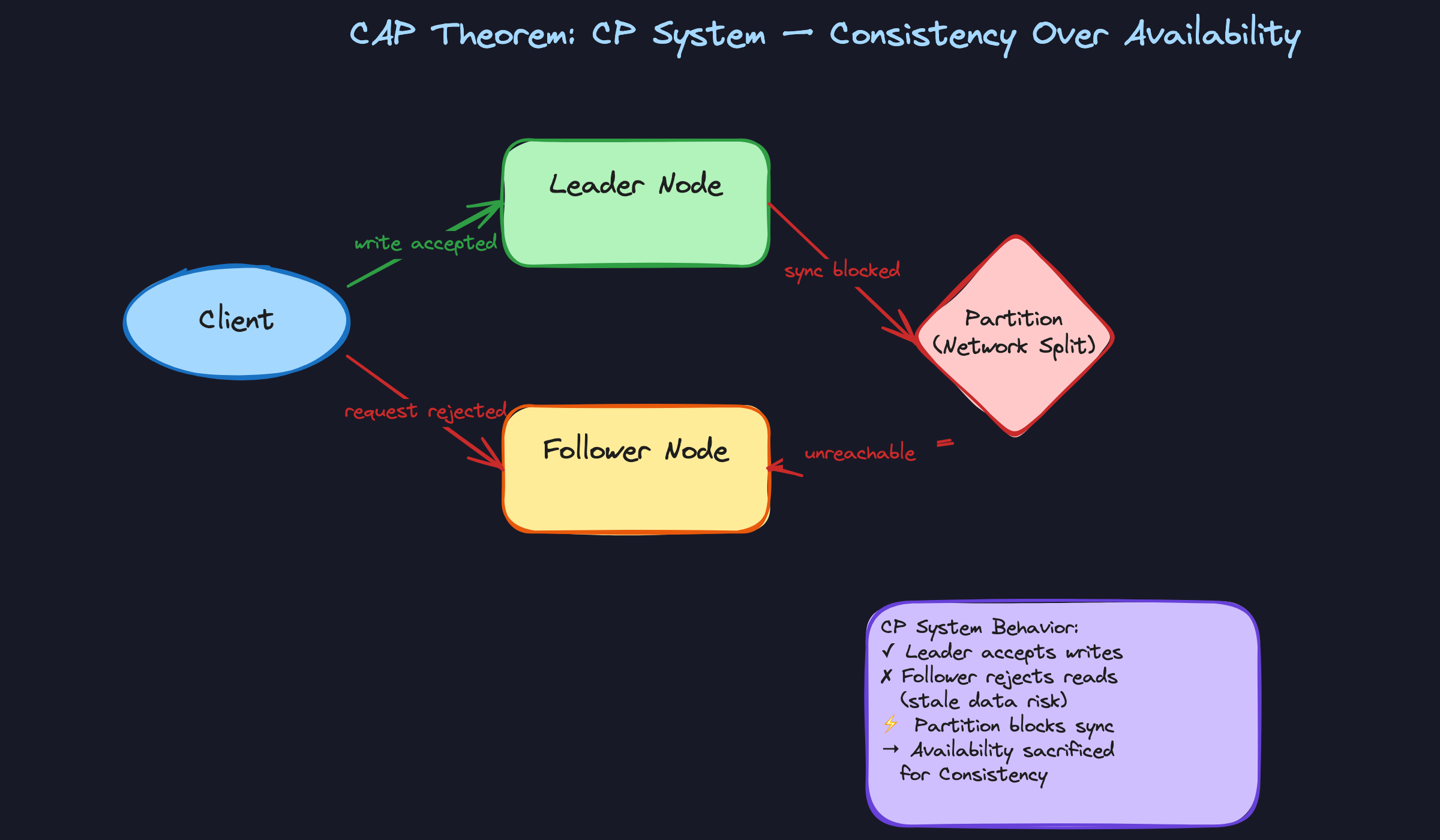 CP System: Consistency Over Availability During Partition CP System: Consistency Over Availability During Partition