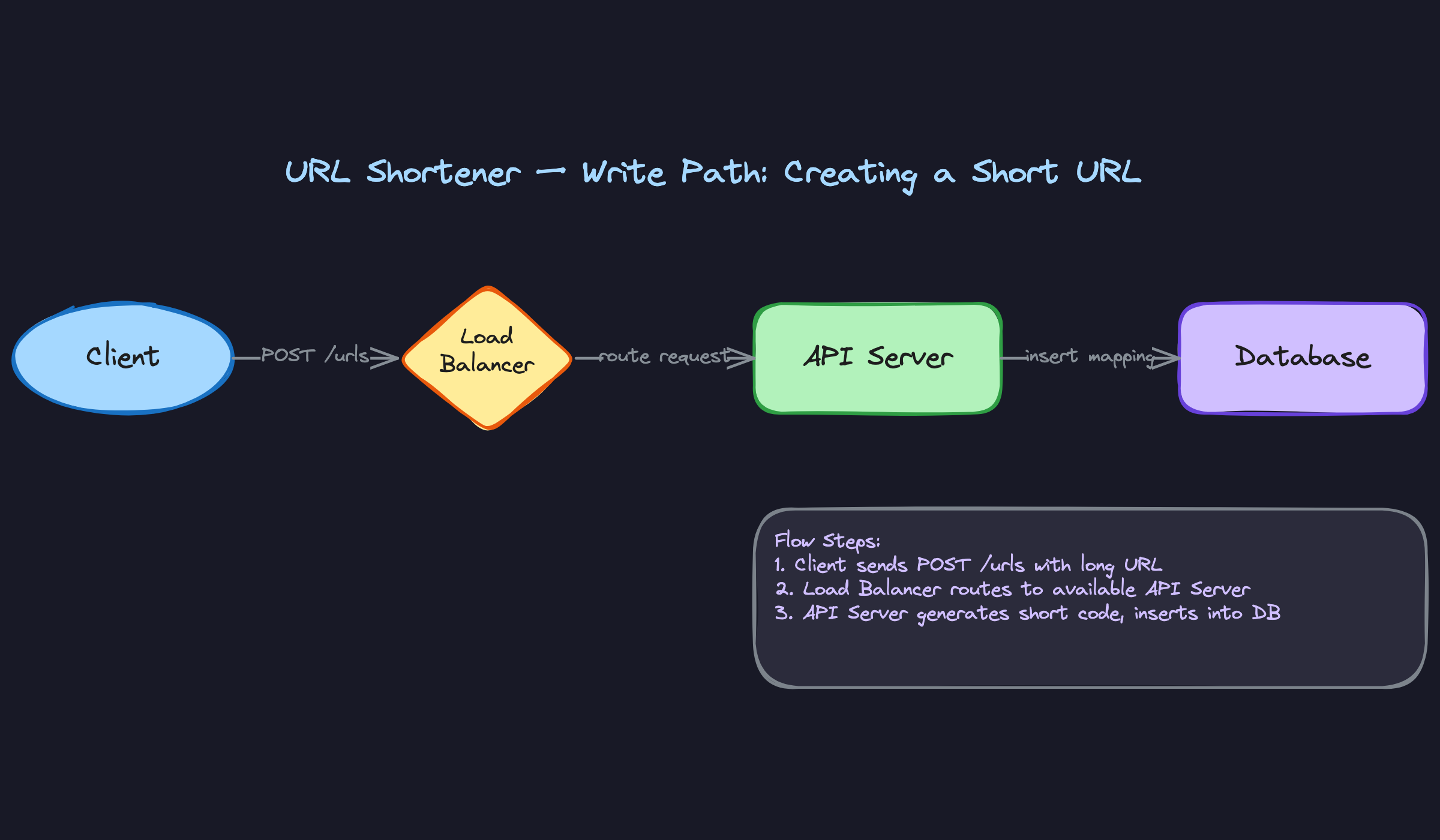 Write Path: Creating a Short URL Write Path: Creating a Short URL