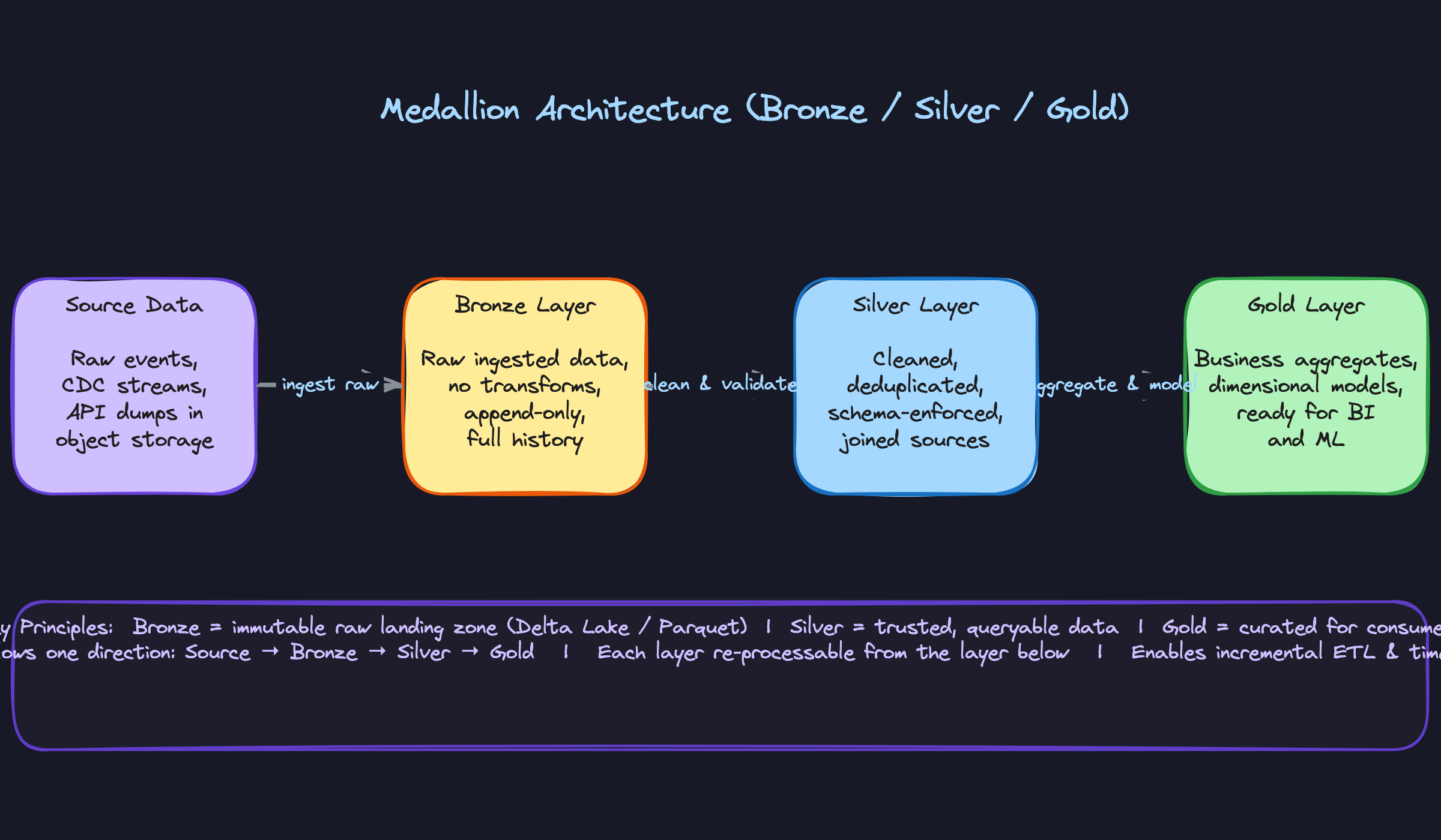 Medallion Architecture (Bronze / Silver / Gold) Medallion Architecture (Bronze / Silver / Gold)
