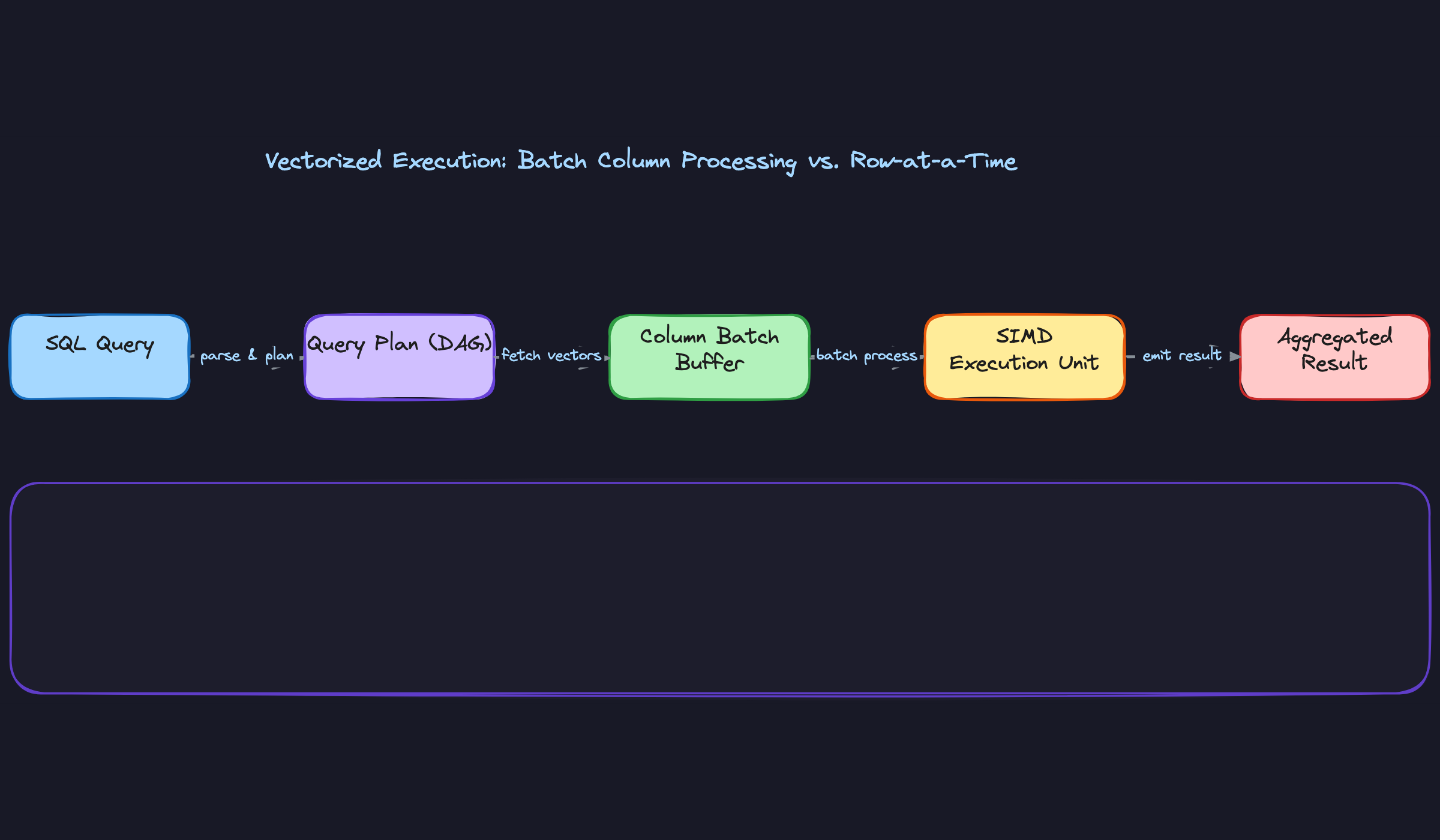 Vectorized Execution: Batch Column Processing vs. Row-at-a-Time Vectorized Execution: Batch Column Processing vs. Row-at-a-Time