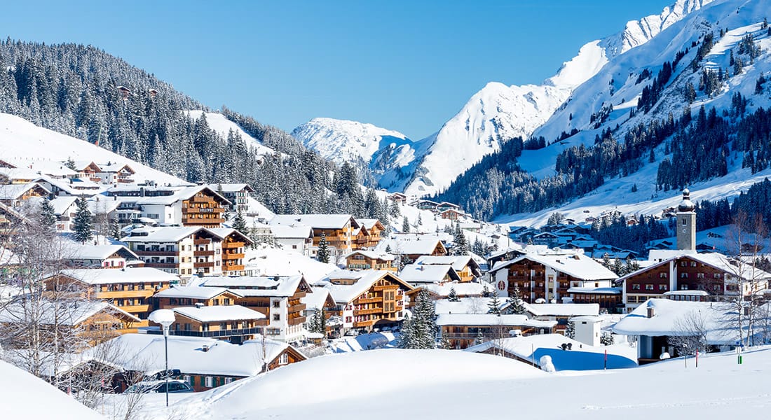 Aerial view of St Anton