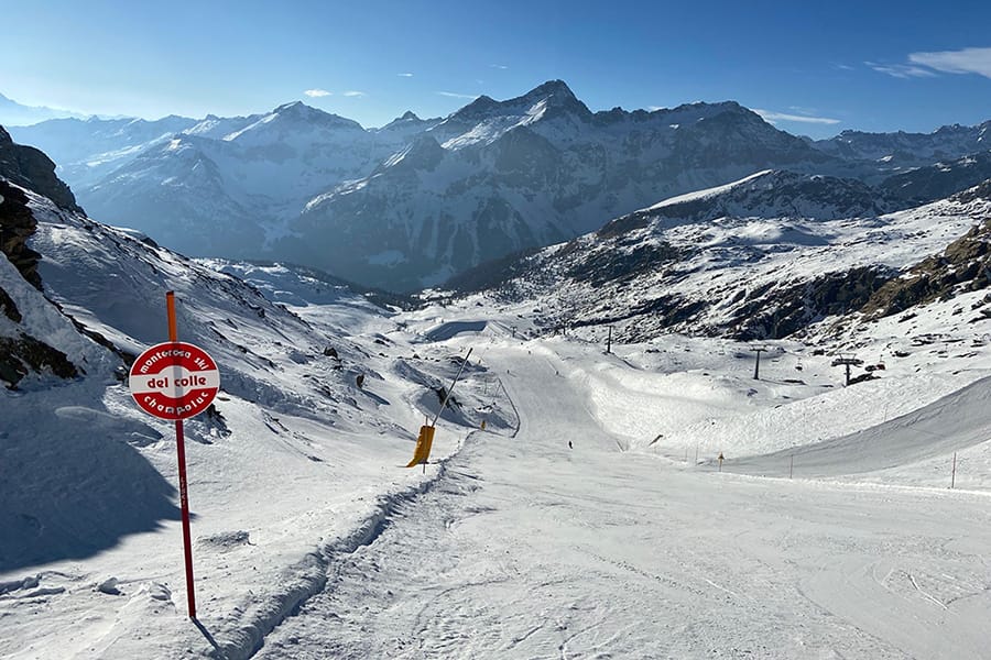 Dramatic mountains in Champoluc