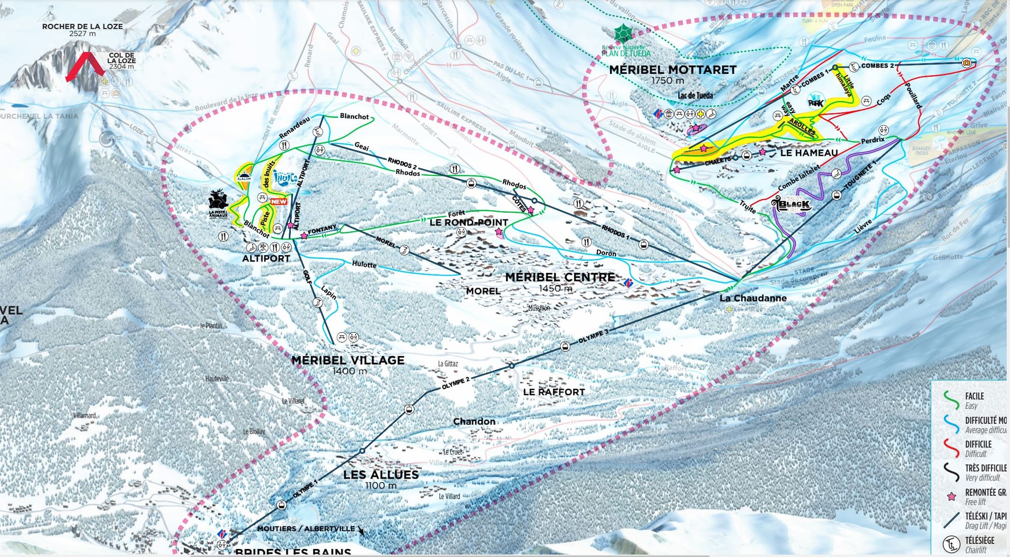 Mini Pass Piste Map