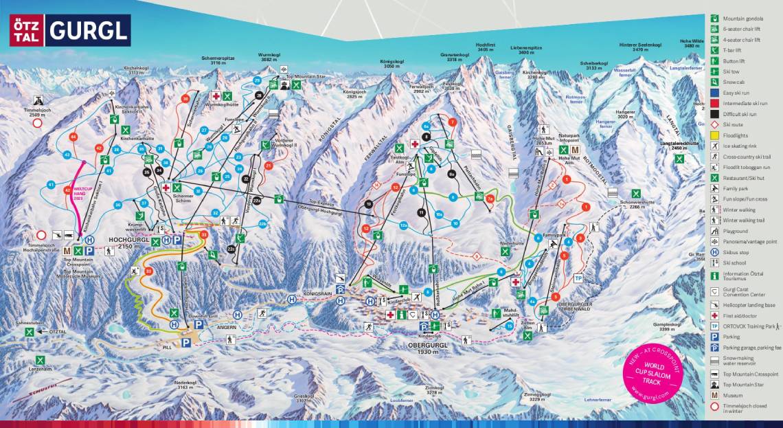 Obergurgl piste map