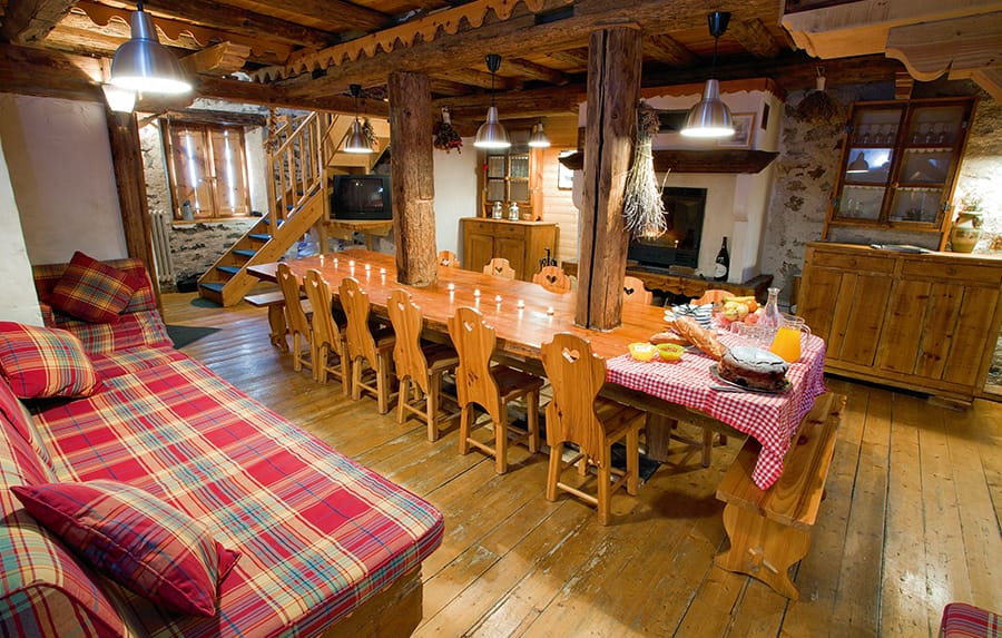 Example of afternoon tea with table and sofas