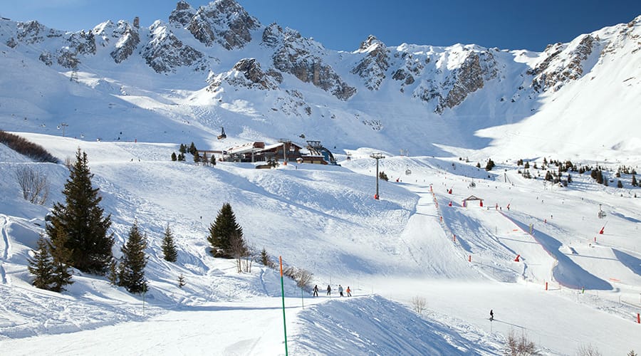 Courchevel ski resort with lovely slopes
