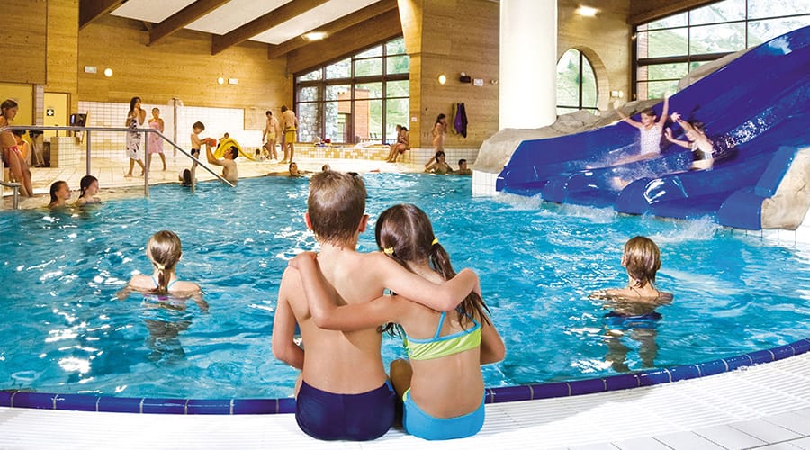 Children enjoying the pool in the Lagon Aqua and Wellbeing Centre