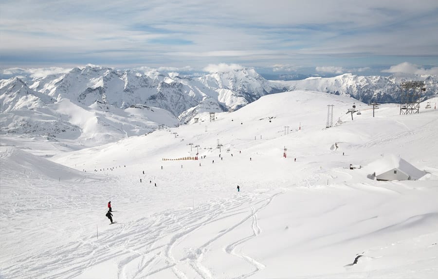 High piste in Les Deux Alpes