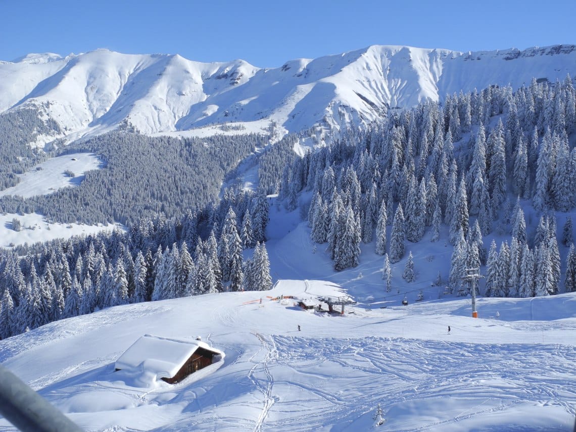 Quiet slopes in the Saint Gervais area