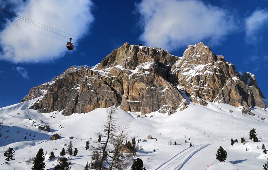 Lagazuoi mountain - Cortina's iconic rocky backdrop