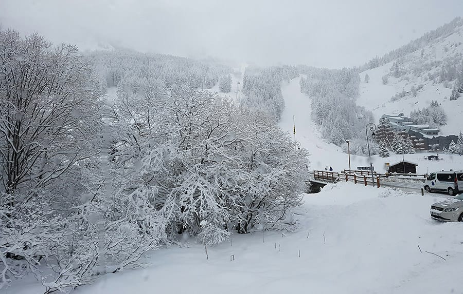 Snowy settings in Val d'Isere