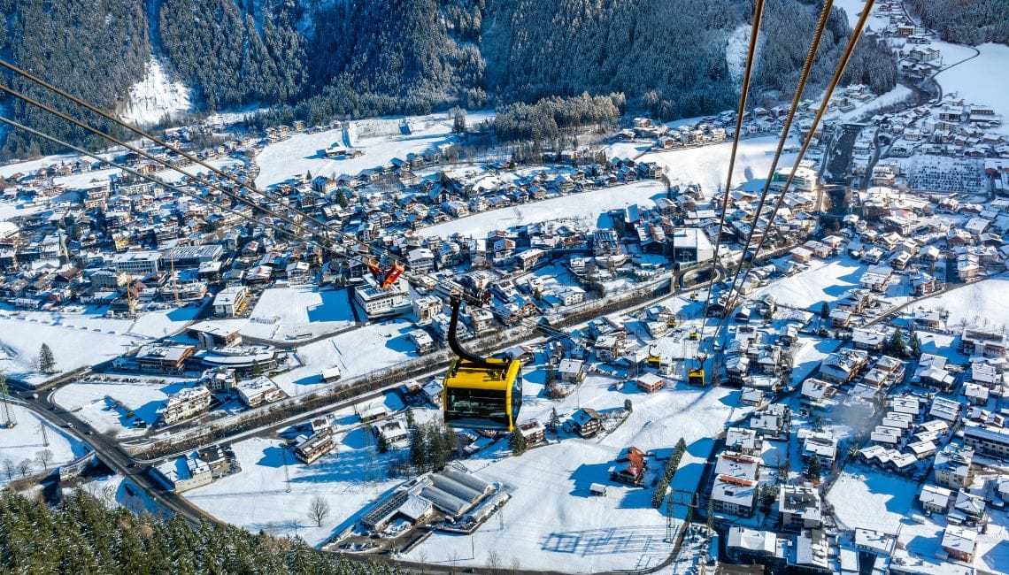 View of Mayrhofen from above