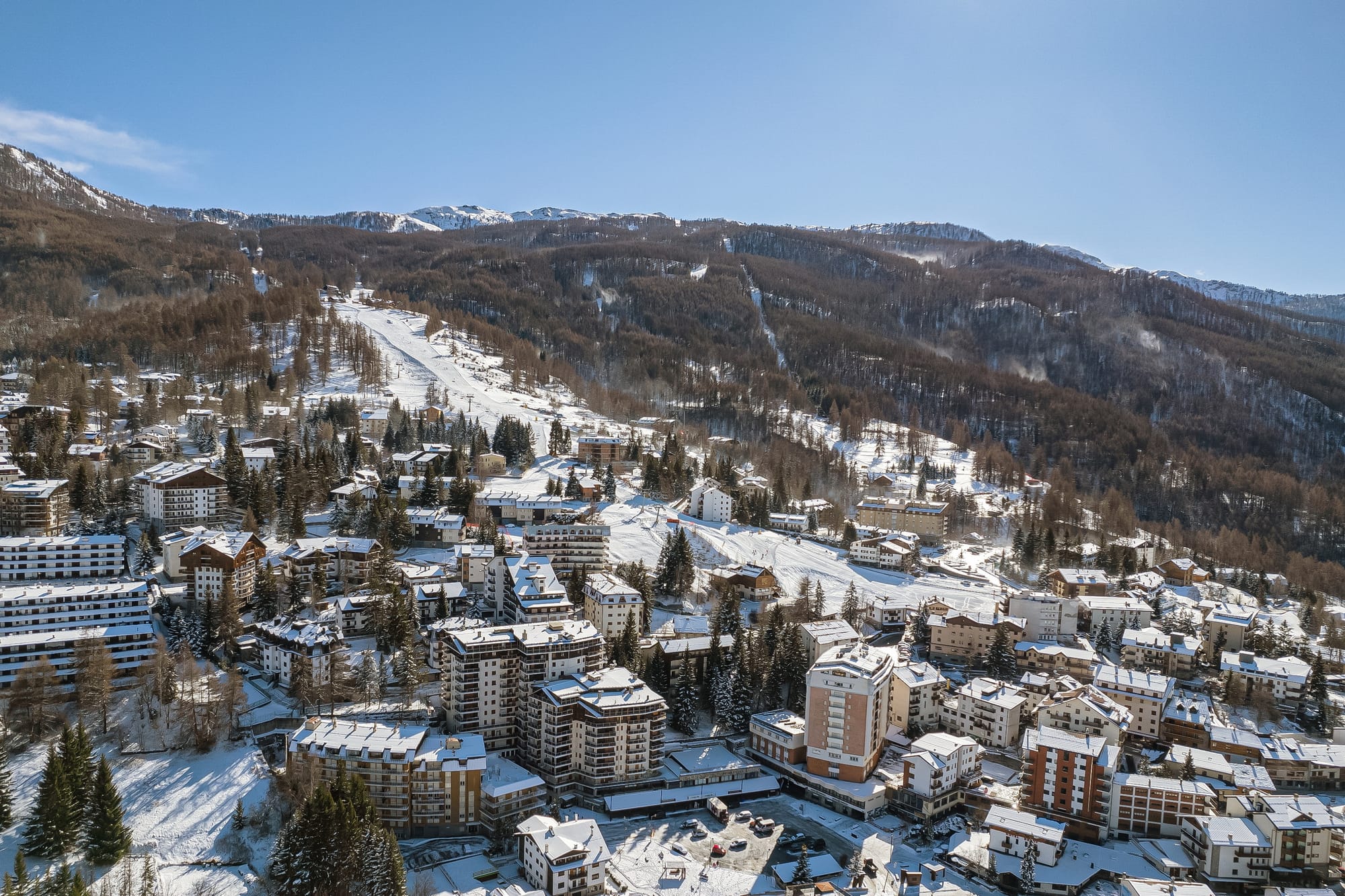 Sauze d'Oulx Aerial view
