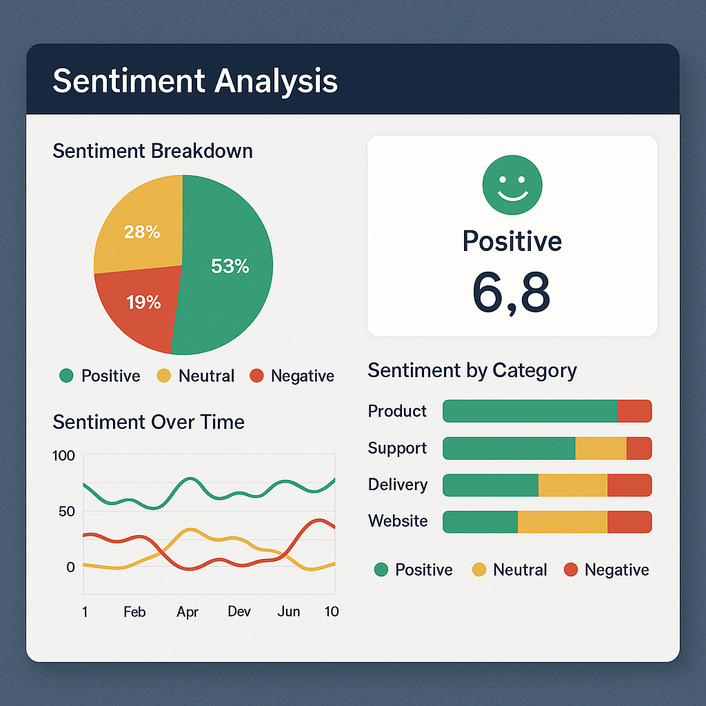 sentiment analysis dashboard