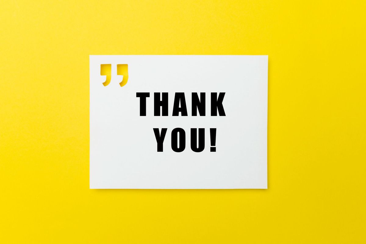 Reciprocating Appreciation