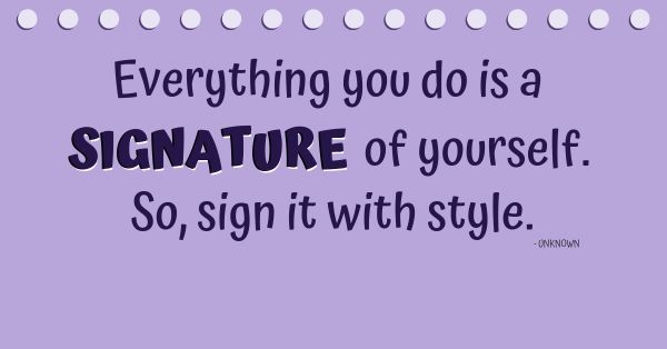 The Significance of an Email Signature