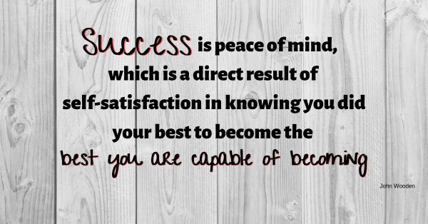 The Many Definitions of Success