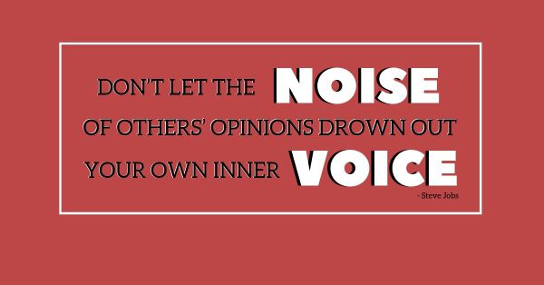 Listen to Your Voice, Not the Noise