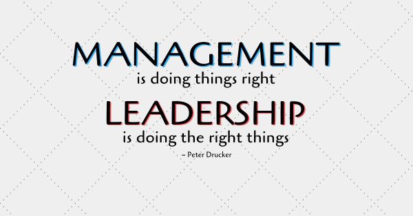 Efficient Management vs. Effective Leadership