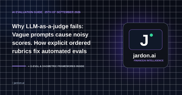 LLM-as-a-Judge: Grading AI Outputs With Another AI, Reliably