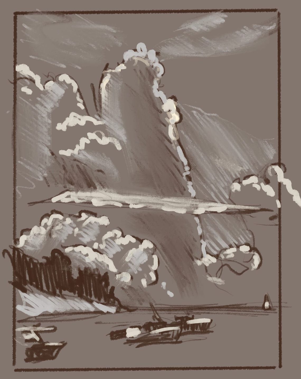 Clouds over Grand Mere