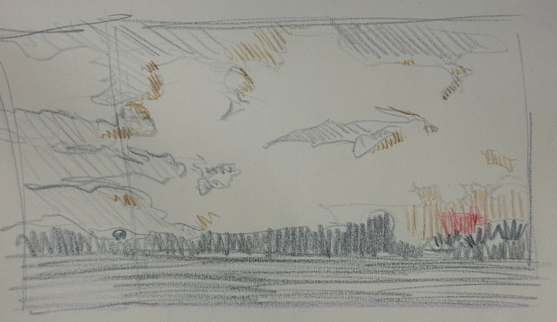 A Quick Sunset Sketch