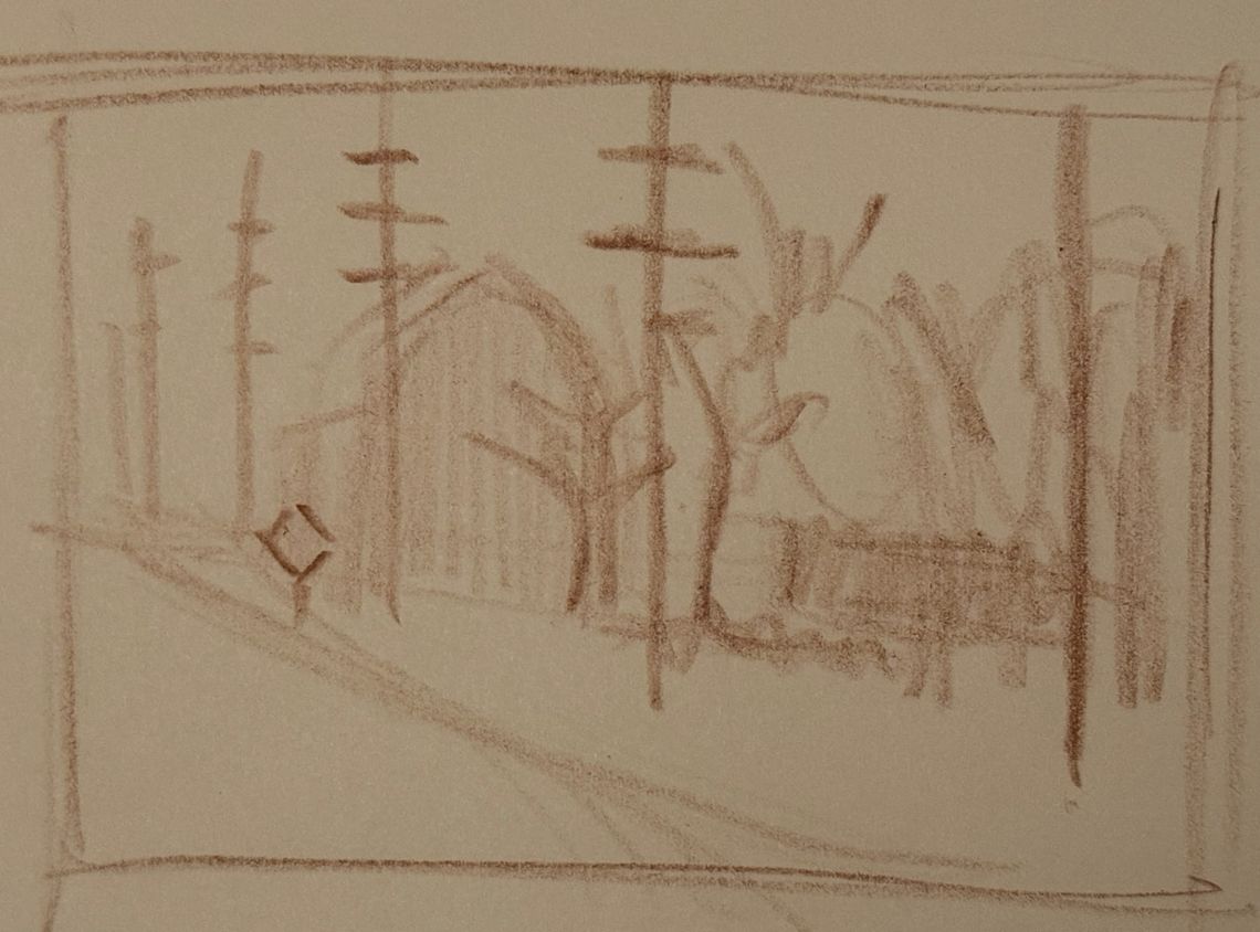 Red Barn Sketch