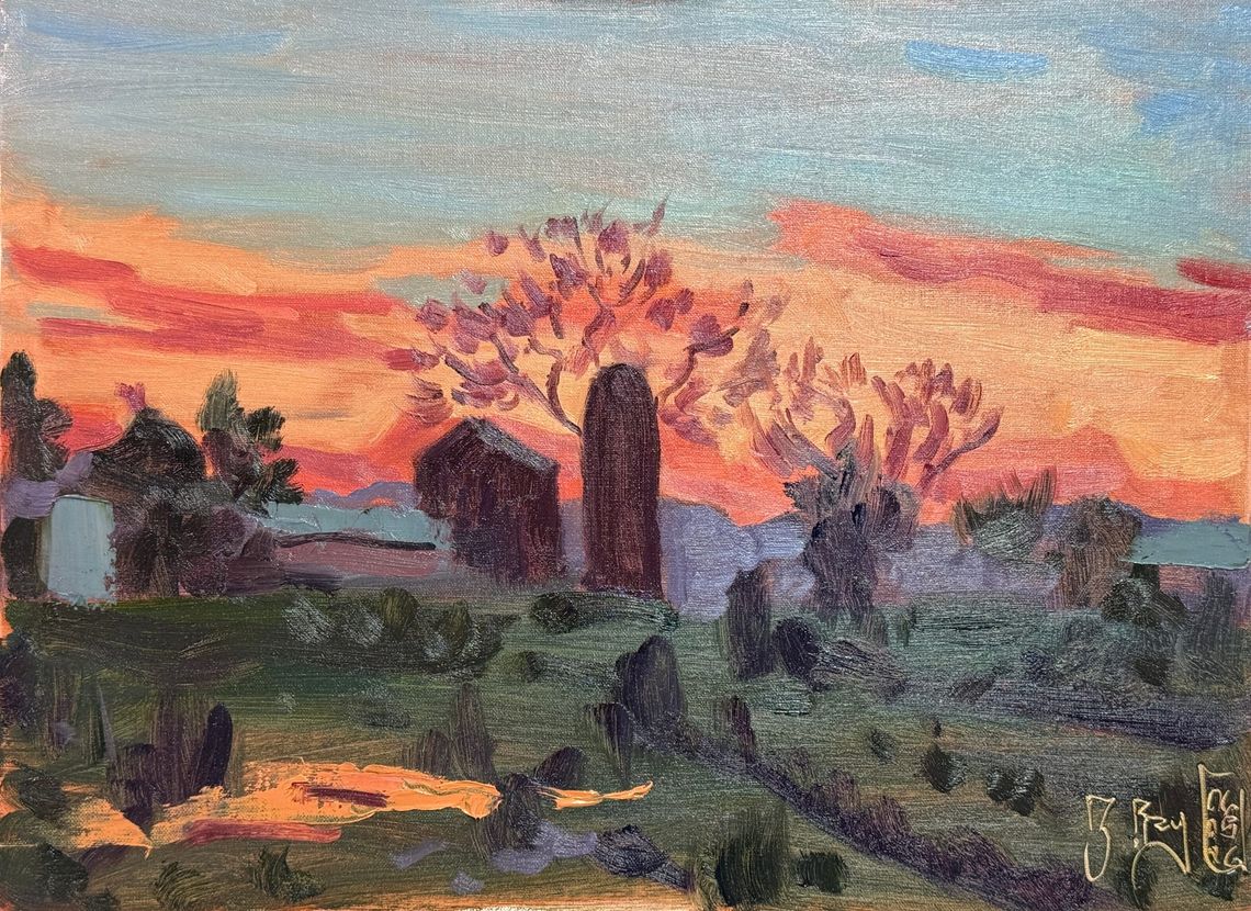 Farmyard at Dusk
