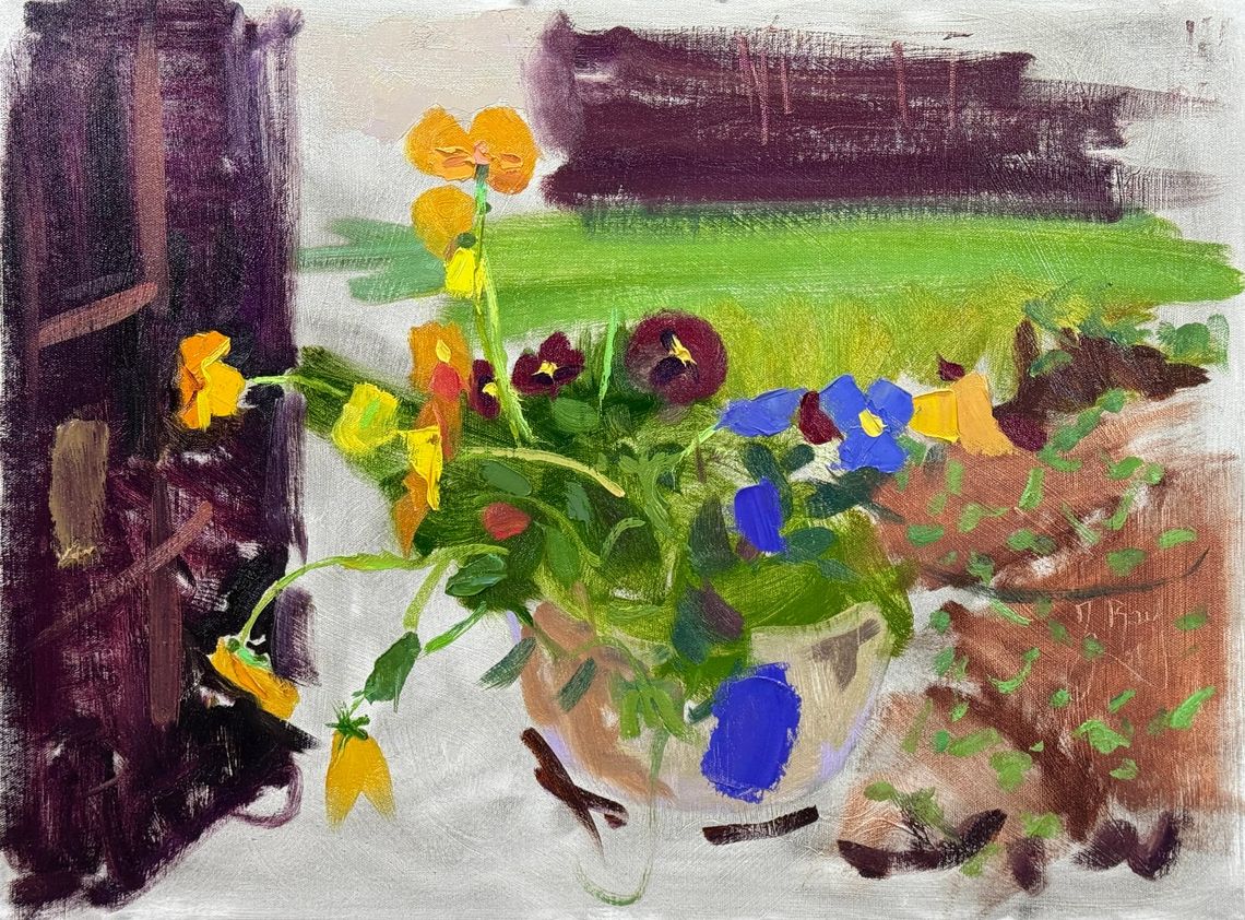 Pansy Painting