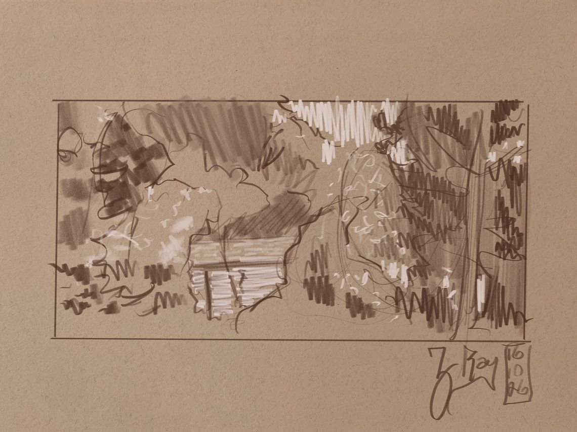 A House Between the Trees