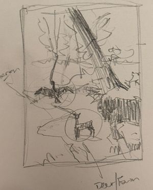 The Fawn and the Heron