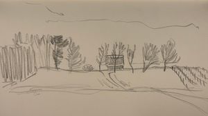 Winter Barn Composition