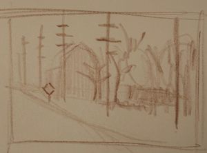 Red Barn Sketch