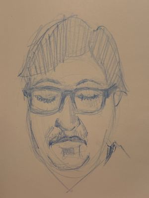 Game Night Portrait Sketch