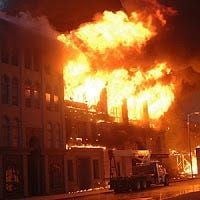 Fire on Universal’s back lot