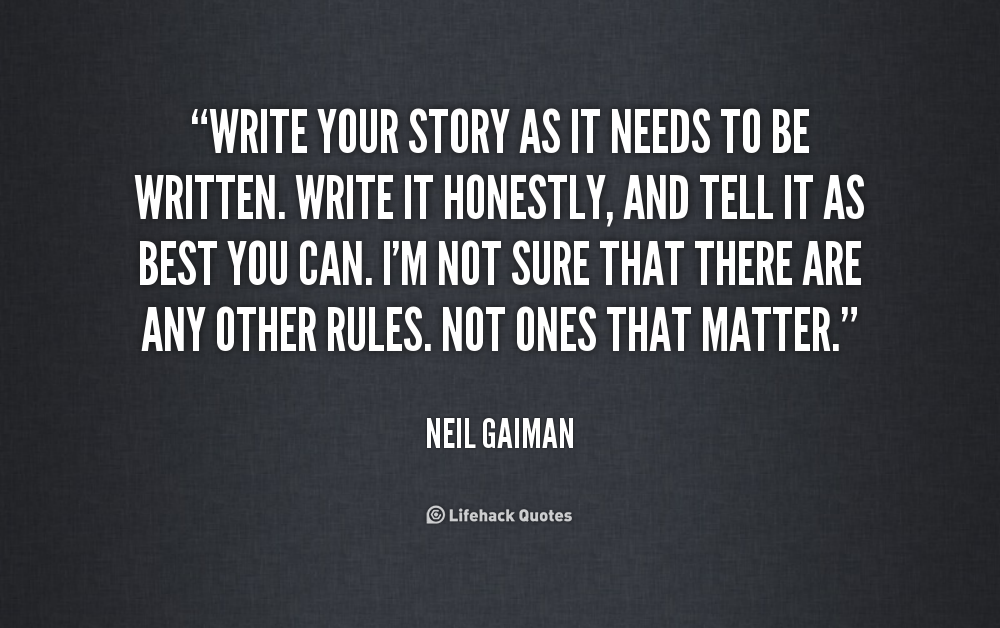 The Spirit Of The Spec (Part 3): You Write Your Story