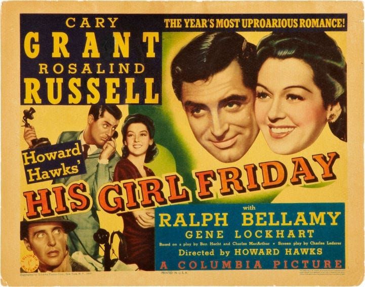 Classic 40s Movie: “His Girl Friday”