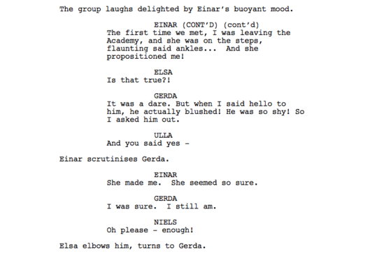 The Toughest Scene I Wrote: “The Danish Girl”