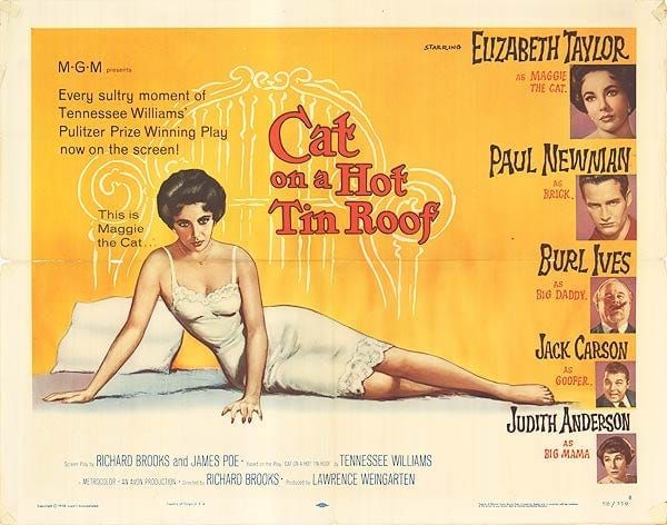 Classic 50s Movie: “Cat on a Hot Tin Roof”