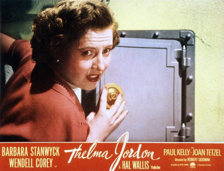 Classic 50s Movie: “The File on Thelma Jordon”