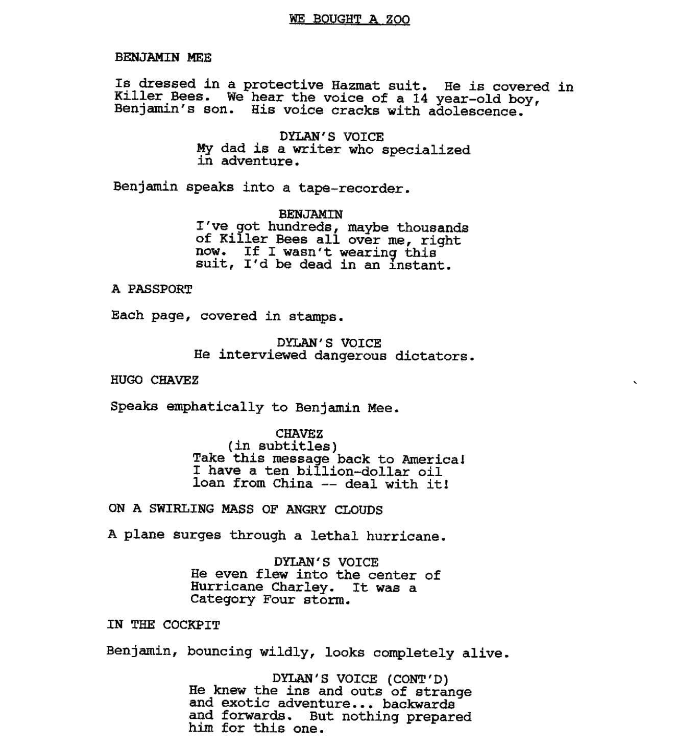 Page One: “We Bought a Zoo” (2011)