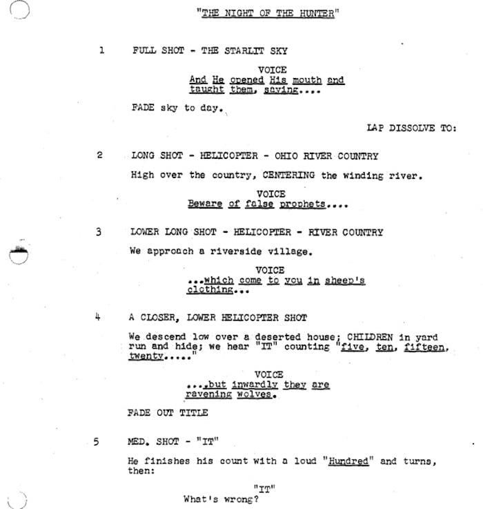 Page One: “The Night of the Hunter” (1955)